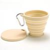 2pcs Simple and Practical Outdoors Silicone Folding Cup with Hanging Hole Creative Water Cup Travel Portable Washing Cup