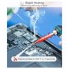 Adjustable Electric Soldering Iron 60W with Quick Heat Lightweight Design and Anti Slip Handle for Electronics Repair