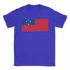 Samoa Flag T Shirts Unisexs Cotton Fashion TShirts Round Neck Tee Shirt Short Sleeve Clothes Printed