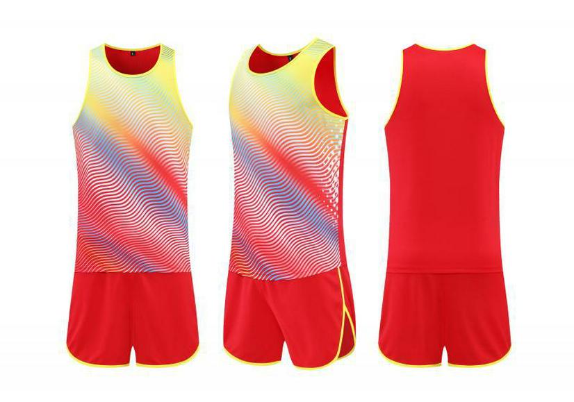 Unisex Marathon Running Suit: Quick-Drying, Breathable Vest for Student Sprints & Physical Education Men s 3XL