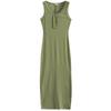 Camisole Dress Summer Halter Sleeveless Solid Color Waist Slimming Tight Temperament Button Dress