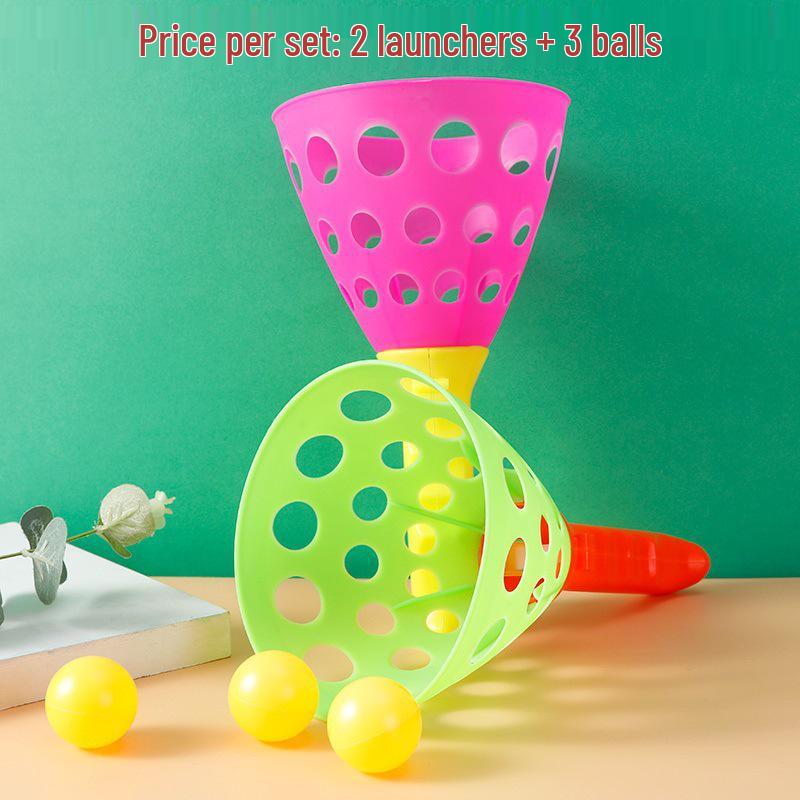 Double Ejection Catch Ball Toy for Kids and Parents – Outdoor Fun Throw & Catch Game
