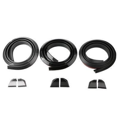 Universele Auto Modificatie Rubber Achtervleugel in Groot, Klein en Koolstofvezel opties met Drukvleugel en Rubber Strip.