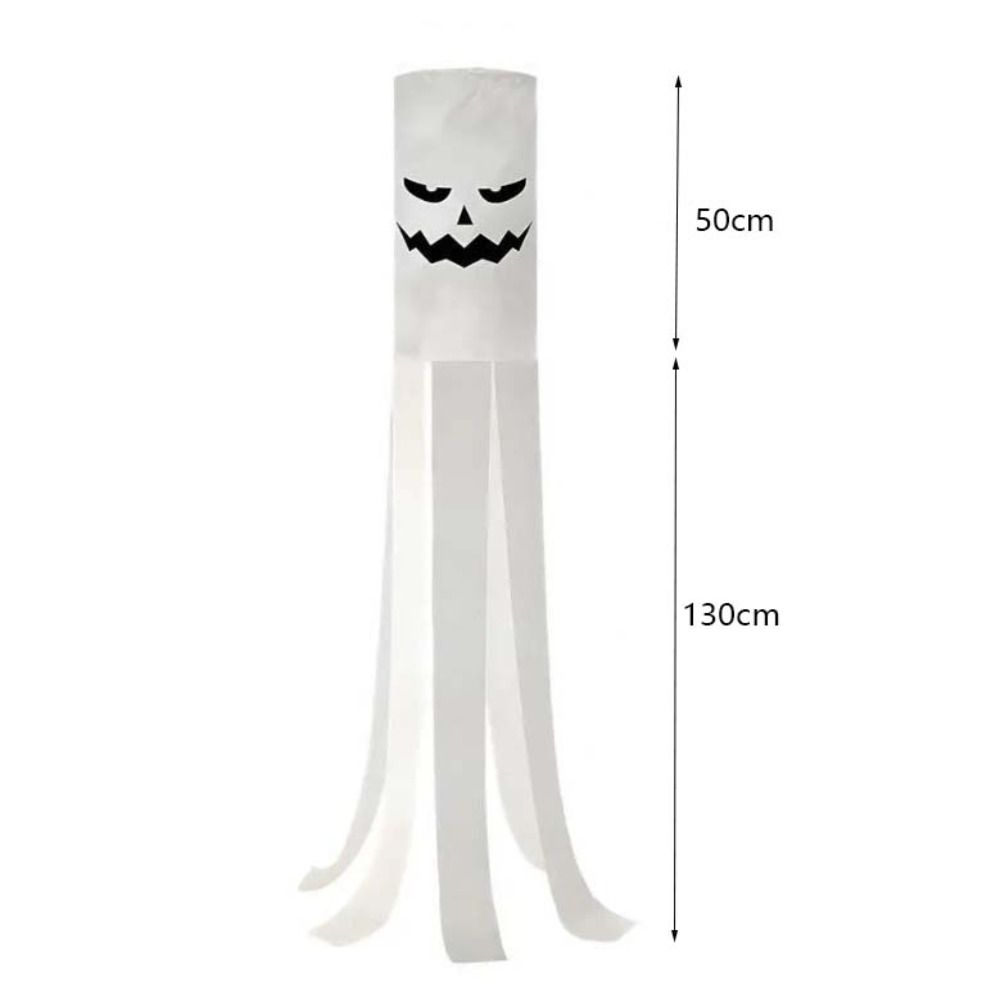 Waterproof Hanging Spooky Flag Luminous Ghost Hanging Decoration  Backyard