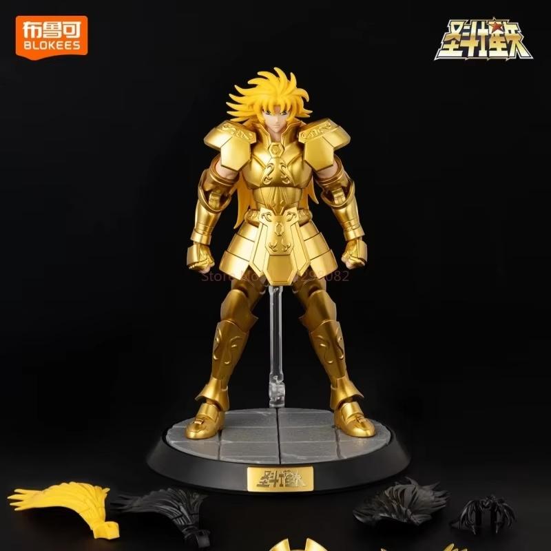 Blokees Saint Seiya Champion Class Gemini Saga Phoenix Ikki Gold Saint Classic Anime Figure Desktop Ornament Collectible Toy Gif