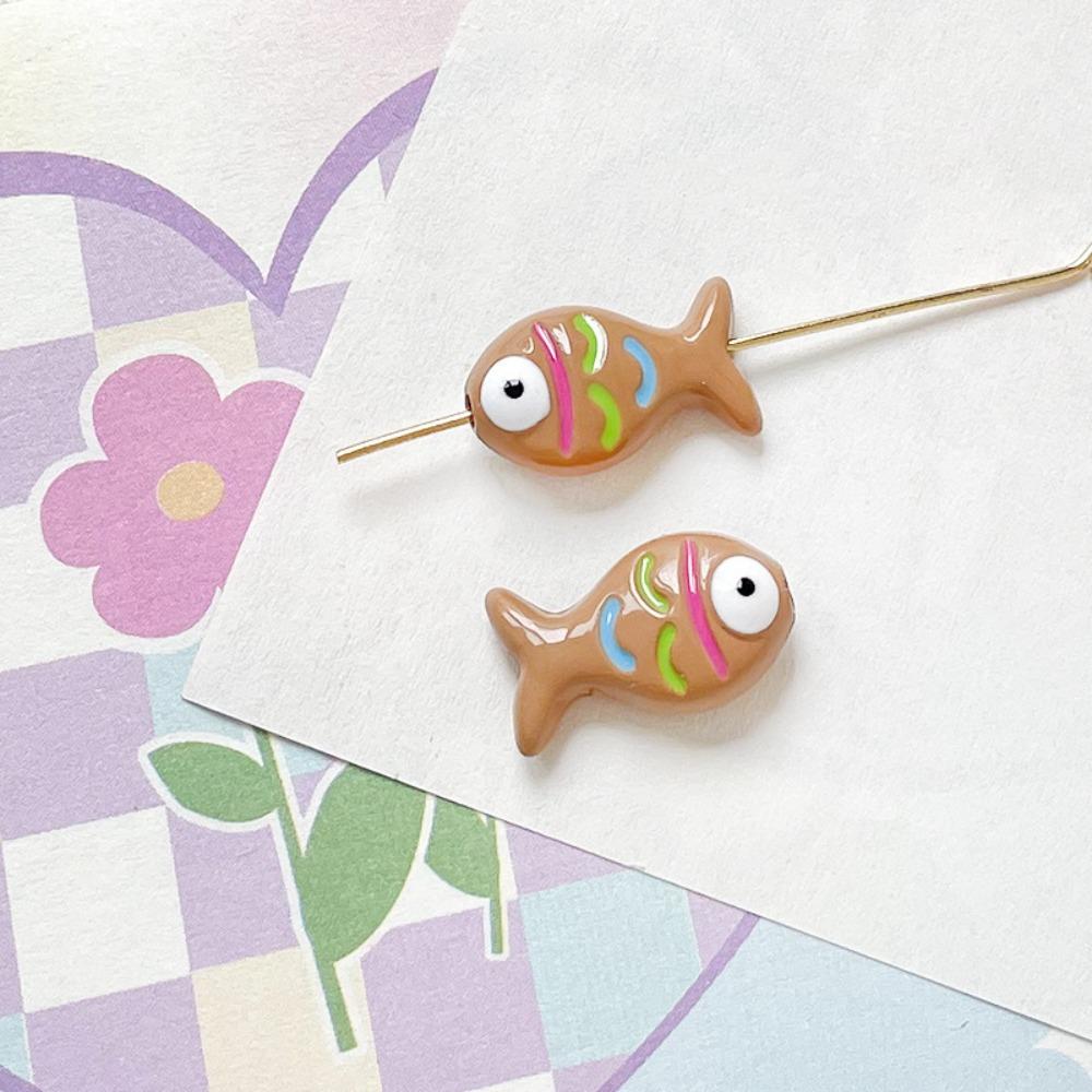 10pcs Colorful Mini Fish Beads Handmade Craft Jewelry Making Material  DIY Accessories