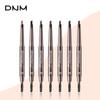 DNM Single 7-colour Double-ended Triangular Eyebrow Pencil with Brush for Natural and Easy Application for Beginners