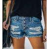 Women's New Ripped Denim Shorts