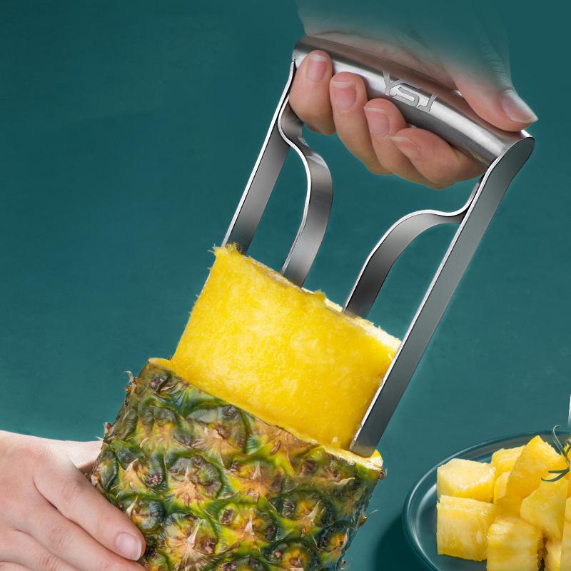 Pineapple Peeler Cutter Corer Remover Machine Stainless Steel Knife Slicer