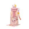 Water Bottle1011 Summer Kitten Head Plastic Cup Portable Rope Water Cup Student High Value Large Capacity Straw Cup Girl