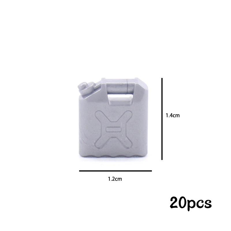 MOC Military Weapon Oil Bottle Building Blocks Oil Tank Gasoline Drum Model Gas Station Accessories Educational Creative Toy Kid