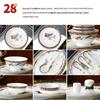 Zhishi 28-teiliges Jingdezhen Knochenporzellan Geschirrset