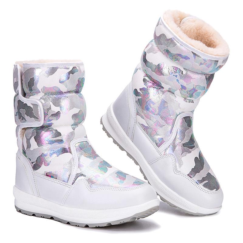 New Style Snow Boots Mid-calf Warm Cotton Shoes