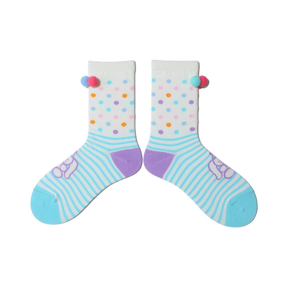 Playmate Series: 8 Adorable Ladies' Cotton Socks