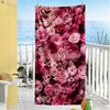 Rose Customized Name Beach Towel Super Soft & Absorbent Suitable for Sports Travel Swimming Yoga Bathroom Beach And Pool