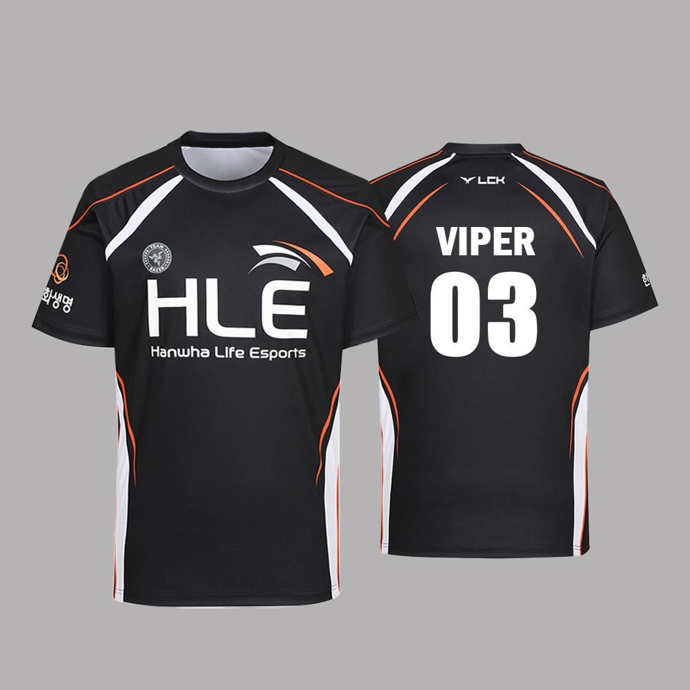 Nová HLE Esports Clubová Uniforma Zeus Viper Dres Liga 2025 Hra Of Legends Sportovní Tréninková Souprava Trička Streetwear Volné Topy