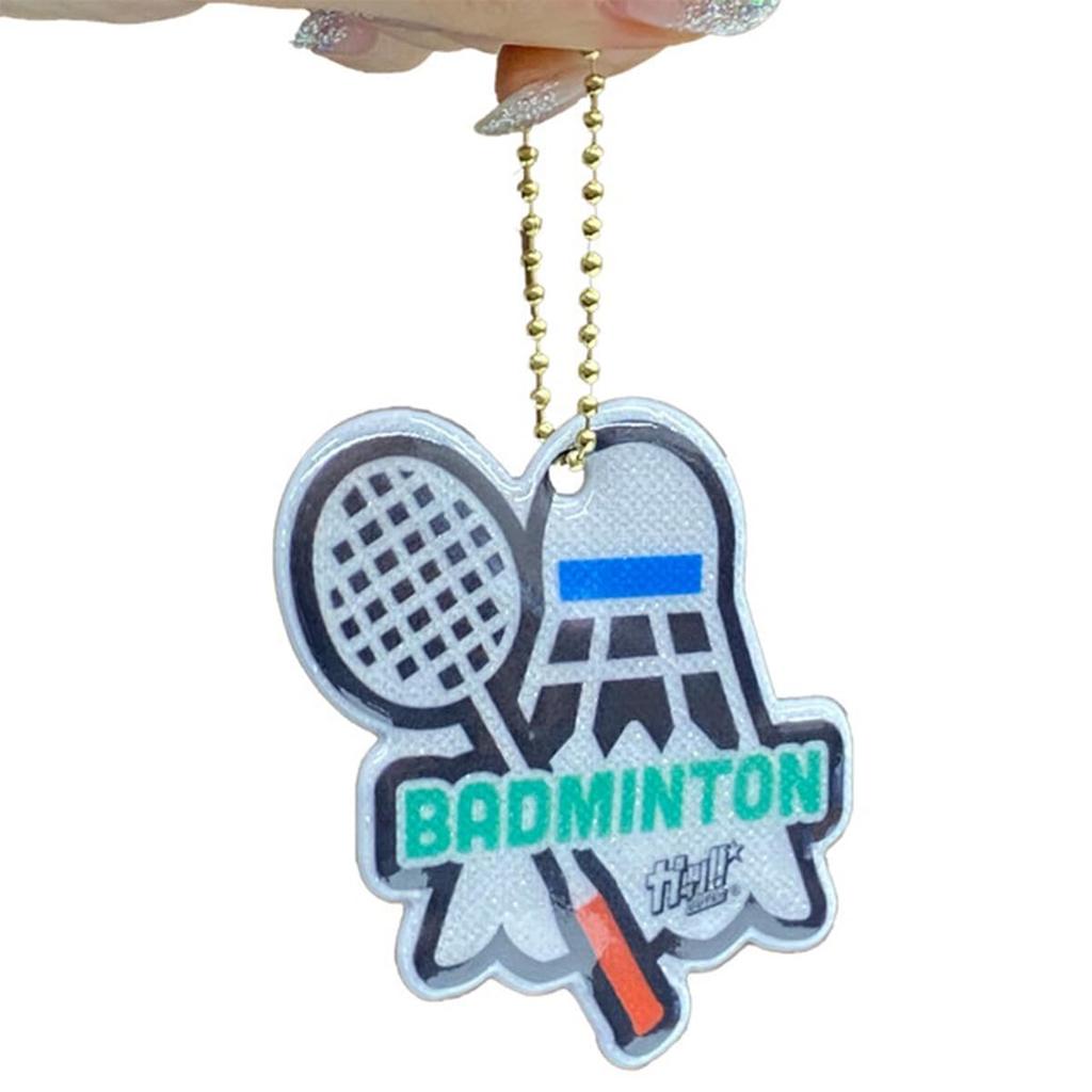 Marushin Badminton Club Retirement Reflective Nighttime 0605015000 Guts!! Keychain, Gift, Keychain, Safety,
