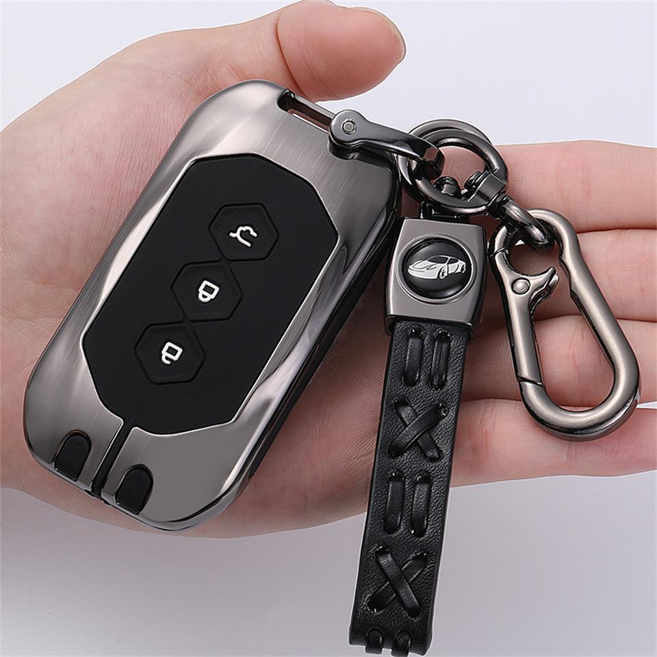 Car Remote Key Case Cover Shell Full Case for Wuling Capgemini 2020 Auto Interior Key Protection Accessorie Styling