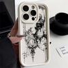 Phone Cover Case for iPhone 17 Pro Max 16 17e 11 13 15 Plus 12 Pro 14 Air Gothic Style Angel Cross