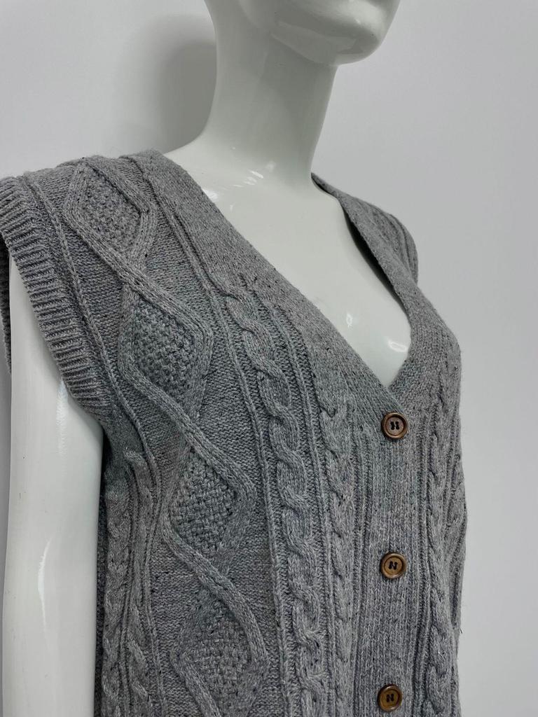 Speckled Dots Retro Diamond Button V-neck Sleeveless Autumn/Winter Women's Cardigan Vest