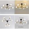Modern Ceiling Lamp E27 Decor Home Lighting Fixture Retro Industrial Chandelier Wrought Iron Decoration Pendant Light Ceiling