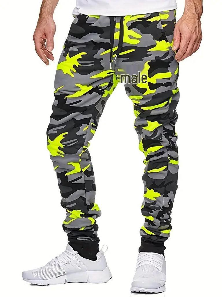 2024 Men's British Style 3D Printed Sports Casual Trousers
