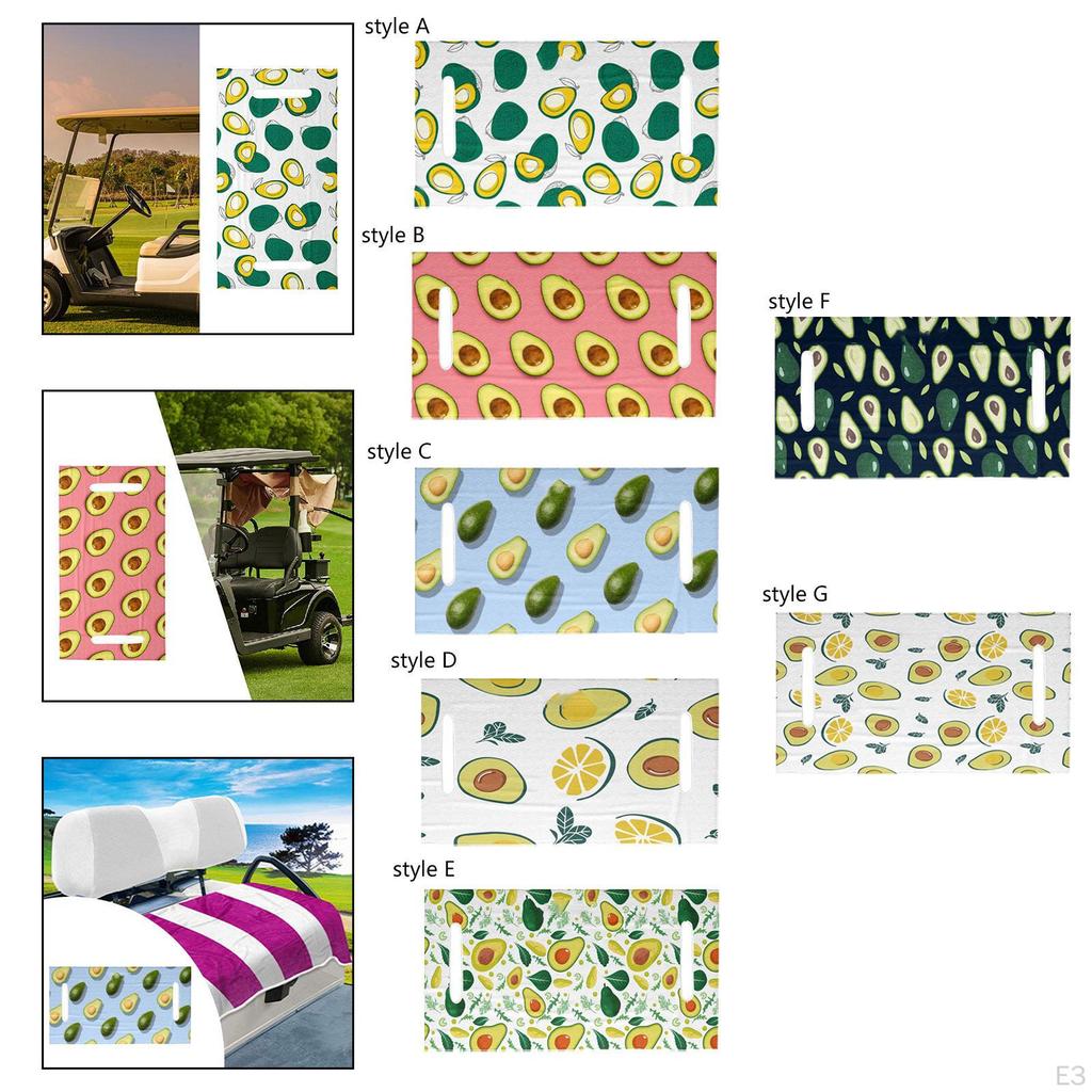 Přikrývka na sedadlo golfového vozíku, ručník, snadná instalace, pohodlná, lehká na cestování, sport