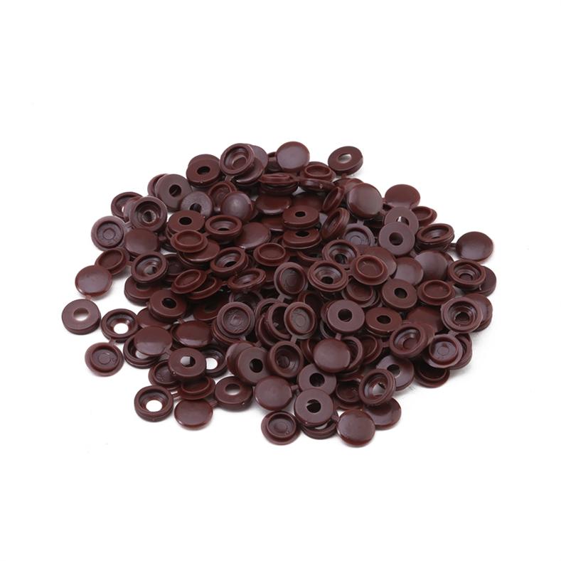 100 Stuks Meubelschroefdopjes Scharnierende Schroefbeschermers Opvouwbare Decoratieve Dopjes