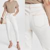 Yellow Floral High-Waist Slim Light Apricot Denim Nine-Point Jeans for Women - 2025 European & American Spring Style.