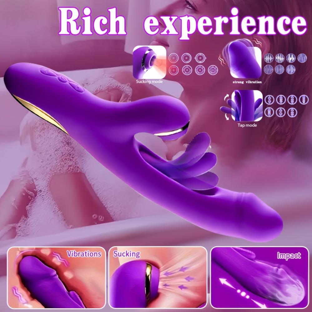Kvinner Klitoral Slap Vibrator Dildo Vagina Klitoris Klitoral Stimulator Vibrator G-punkts Stimulator Kanin Vibrator Sexleketøy for kvinner Voksenprodukter