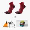 Herren- und Damen COOLMAX Zehensocken Schnelltrocknend Atmungsaktiv Schweißabsorbierend Wadenlang für Fitness und Outdoor-Laufen.