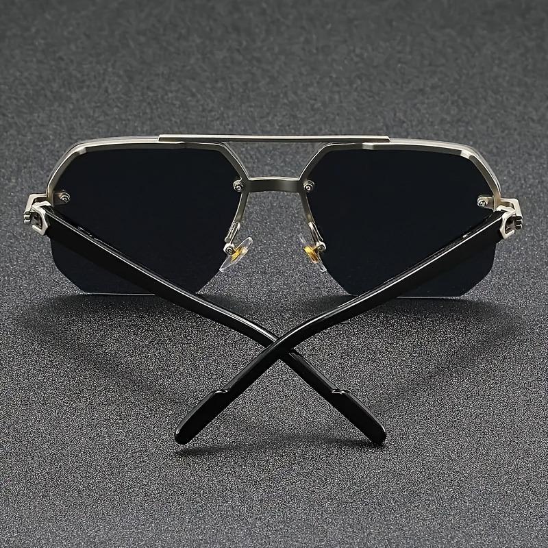 4PACK Men's and Women's Metal Half Frame Fashion Glasses Couple Party Casual Glasses Lover Gift Christmas Gift
