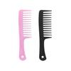 2 Pack Wide Tooth Comb, Hair Combs, Large Tooth Detangling Comb for Women Wet Curly Hair, Styling (Black/Pink)