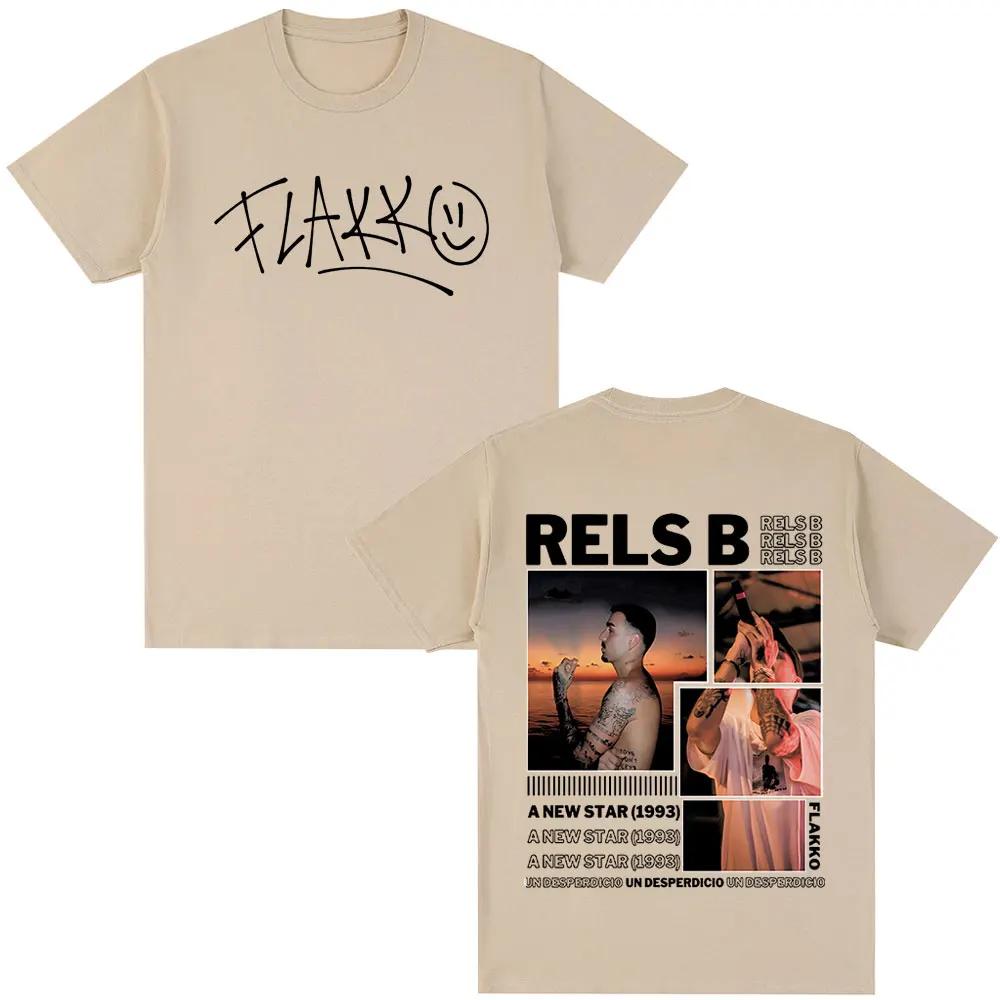 Rapper Rels B A New Star Album Merch Tshirt Unisex Women Clothing Fashion Hip Hop Tshirts High Quality T Shirts Streetwear