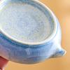 Ceramic Dipping Bowl Small Spiral Sauce Cup with Pour Spout for Sushi Tomato Soy Sauce Condiments Mini Appetizer Plates for Kitchen