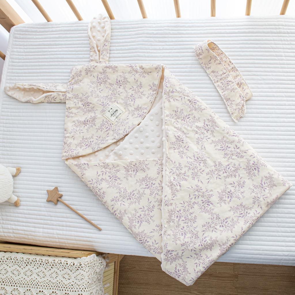 Geburtszimmer Halte-Steppdecke Doudou Samt Beruhigt Neugeborenes Babytasche Steppdecke Vier Jahreszeiten Verdickt Pucktuch Baumwolle Neugeborenen-Steppdecke
