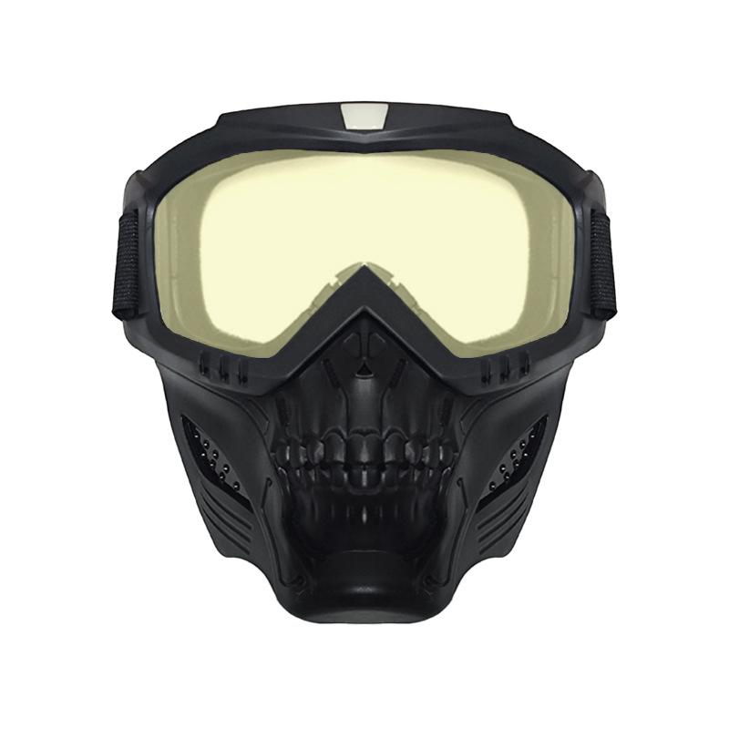 Dustproof Motocross Glasses Adjustable Motorcycle Goggles Breathable Full Face Protective Motorbike Dirt Bike Off-road Mask