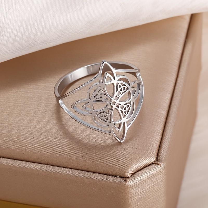 Women s Stainless Steel Celtic Witch s Knot Ring - Elegant Knotted Design, Durable Stainless Steel, Perfect for Daily Wear & Gifting | Timeless Celtic 6