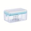 1PC Roller Type Soap Dish Holder for Bathroom Toliet Soap Box Plastic Storage Container with Drain Water Bathroom Accessories