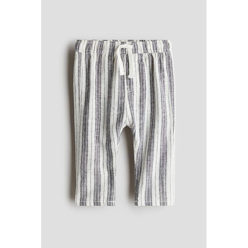 

HM Детская одежда Брюки для малыша Лето 2025 Новое поступление Смесь льна Эластичная талия Леггинсы для прогулок 1273559