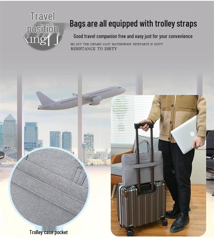 Lightweight 14-16" Laptop Sleeve & Briefcase with iPad Storage, Oxford Cloth