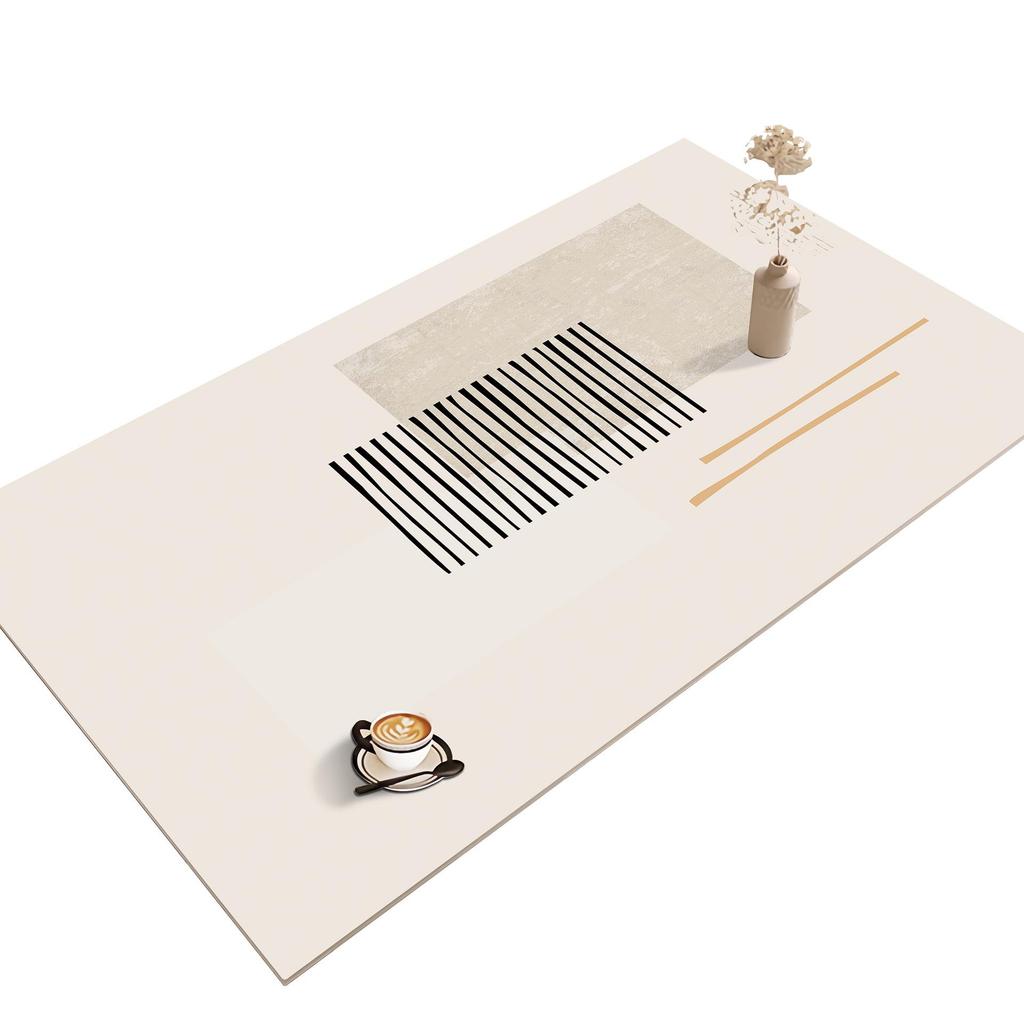 Luxury Waterproof & Oil-proof Leather Tablecloth - High-End Table Mat for Dining & Coffee Tables