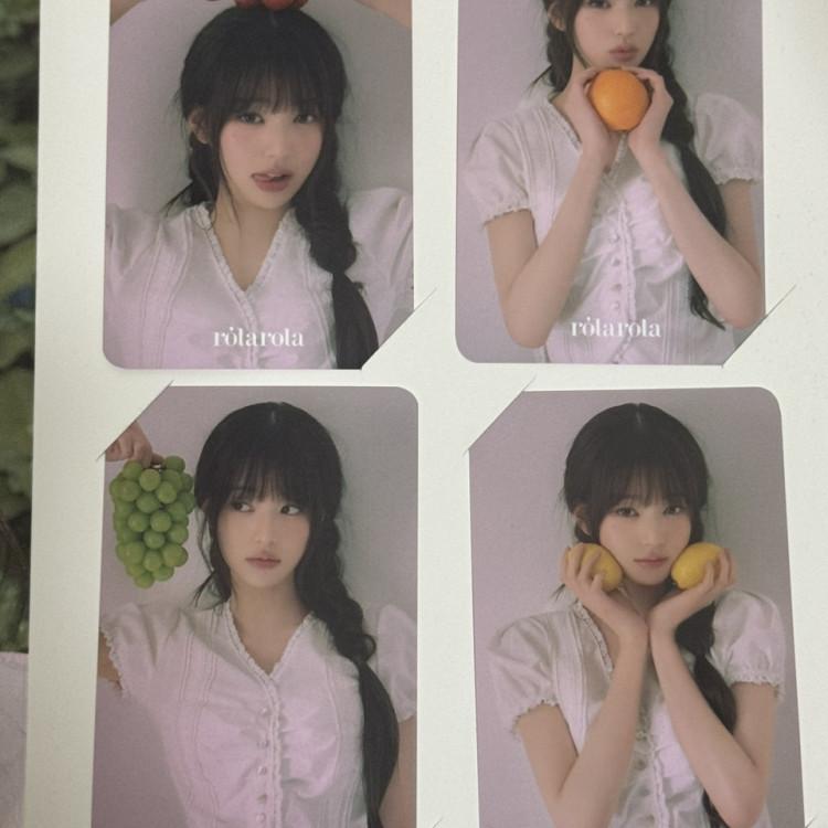 Ive Jang Wonyoung RollaLora Poka Genuine Wonyoung Jjinpopa Unpublished Official Photo Card Set