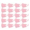 20Pcs Dust Masks Lightweight Adjustable Breathable Washable Reusable Face Mask Cover for Men Women Outdoor Sports Pink