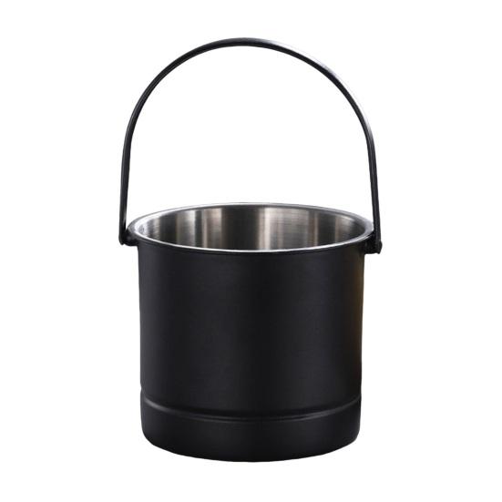 Yangyizhi Seau à Glace en Acier Inoxydable avec Passoire Amovible, Refroidisseur de Vin Bar Champagne pour Bière Vin Rouge, Portable Snacks Maison