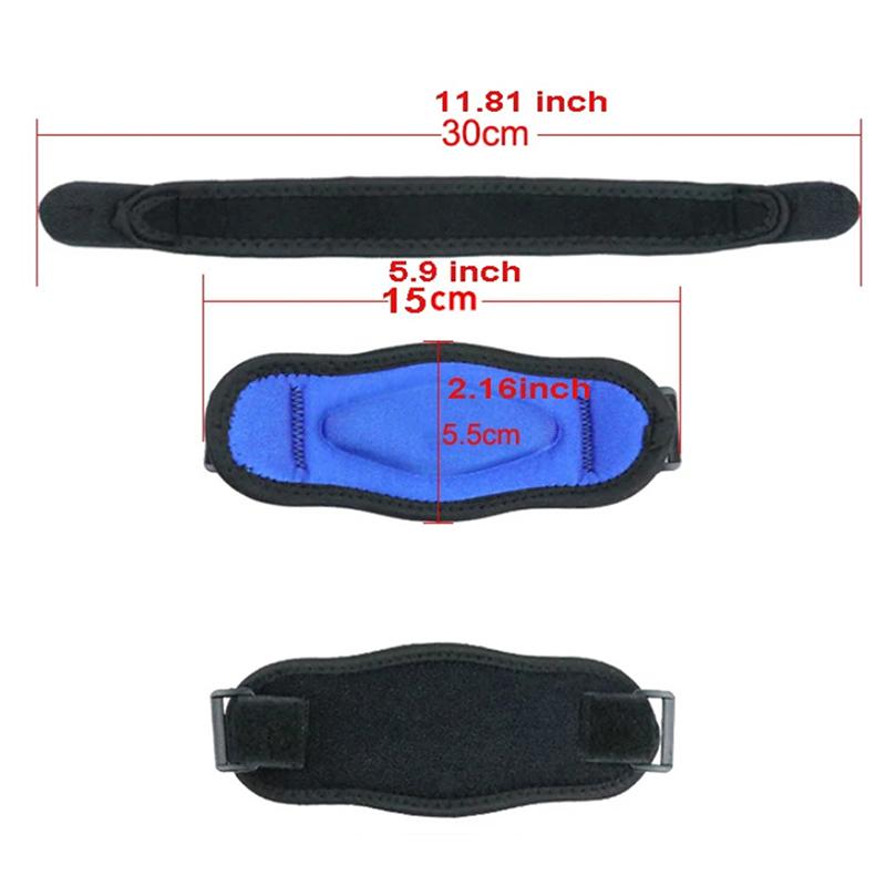 

Elbow Brace for Tennis Golfer Sports Protection Adjustable Arm Band Silicone Compression Pad Tendonitis Pain Relief Men Women синий