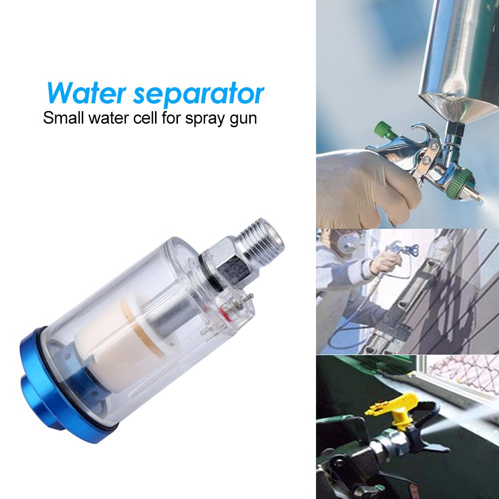 1-3Pcs Compressed Air Filter Water Oil Separator 1/4inch Inlet Outlet Airbrush Filter Moisture Separator for Air Line Compressor