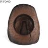 Handgemachte Webart Hohl Western Cowboy Hut Für Männer Frauen Sommer Outdoor Cowgirl Strand Sonne Stroh Hut sombrero hombre