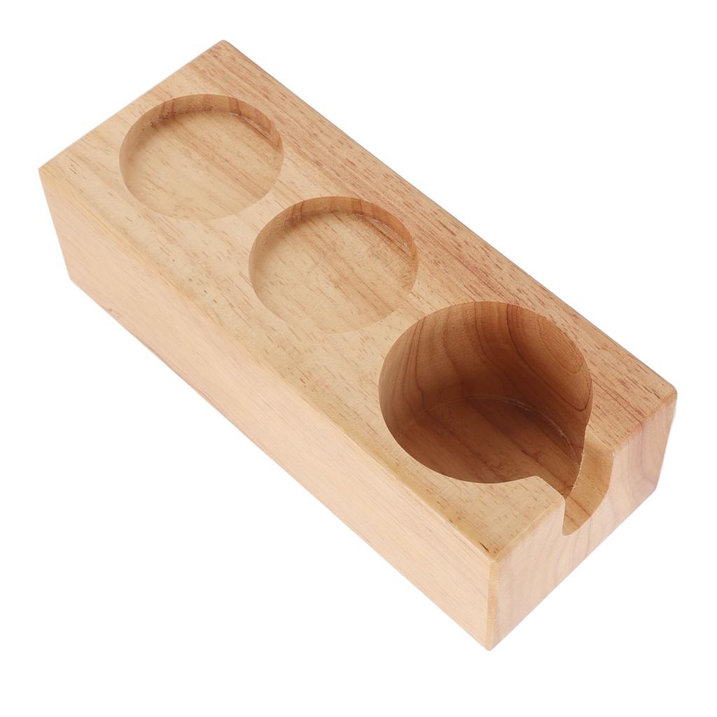 Coffee Filter Tamper Holder Beech Environmental Protection Coffee Tamper Station Base for Home Bar