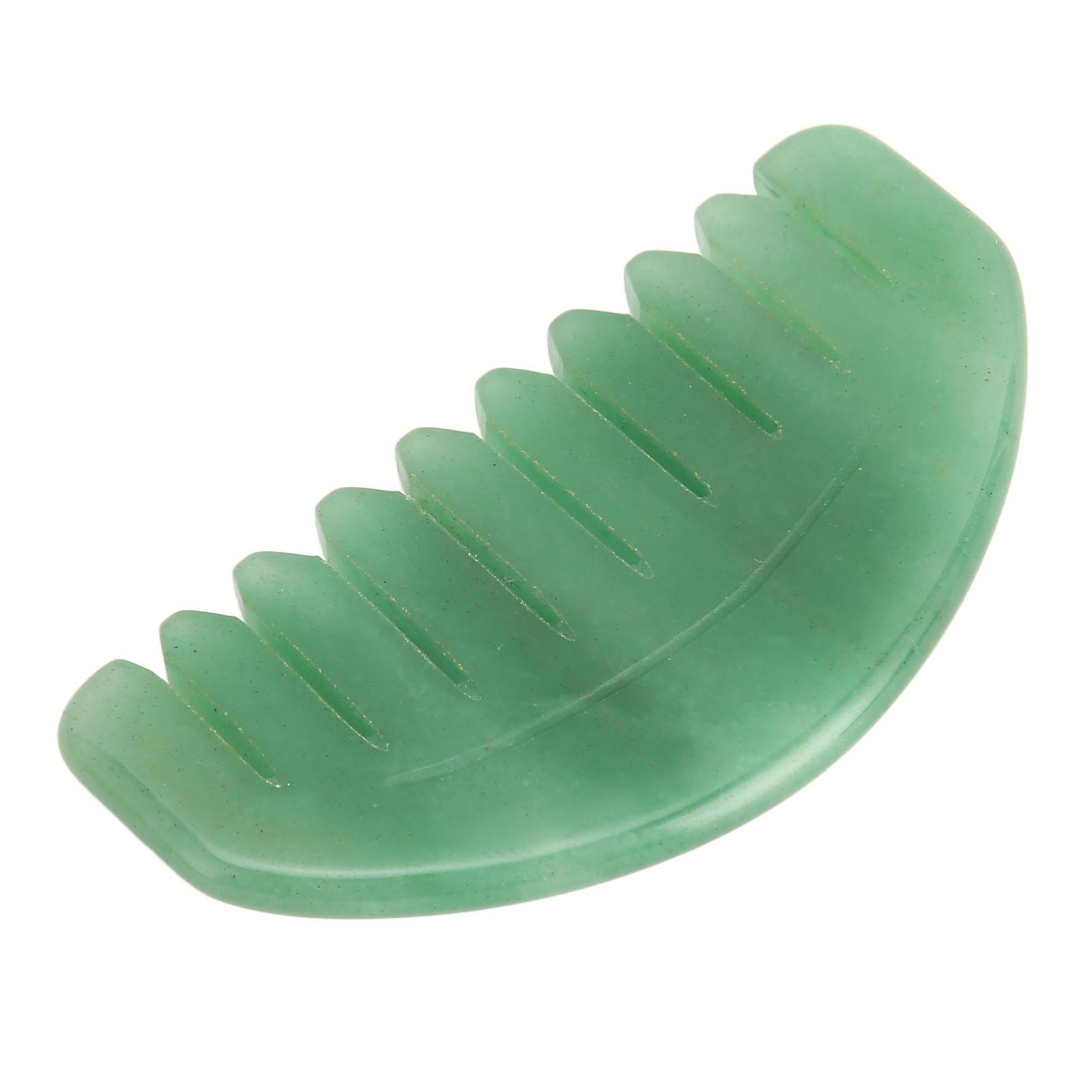 

Massage Comb Scalp Care Relax Handheld Portable Jadestone Gua Sha Scraping Comb for Head Arm Leg